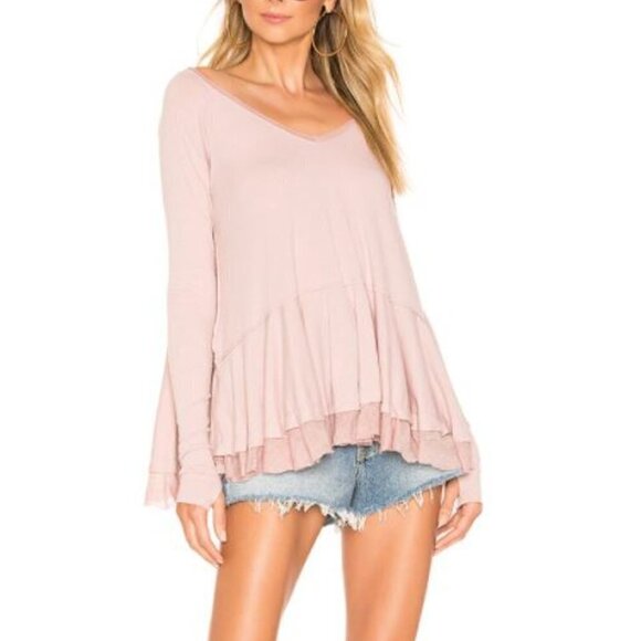 Free People We the Free Tangerine Tee In Mauve - Picture 2 of 12